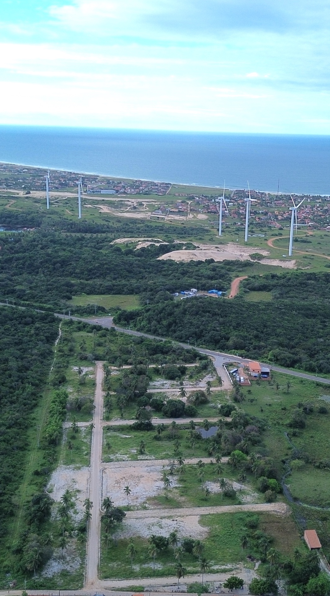 Vista aérea do loteamento Vila Taíba